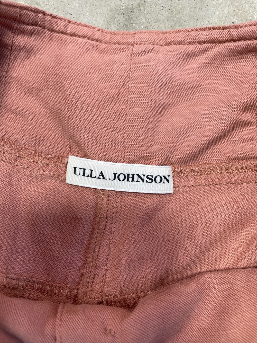 Ulla Johnson Wide-Leg High-Waist Reid Pants Dusty Rose Pink Size 2 - Picture 13 of 16